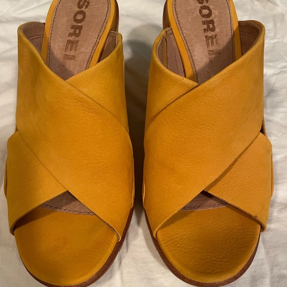 Sorel Shoes - Sorel Shoes| Sorel Yellow Suede Wedge| Size 7.5